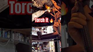 When In doubt, torch it out. #rust #mechanic #restoration #projectcar