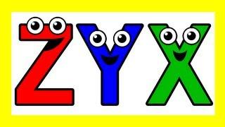 "Alphabet Backwards" - Sing ZYX, ABC Song, Kids Learning Nursery Song, Teach Phonics, ABC123