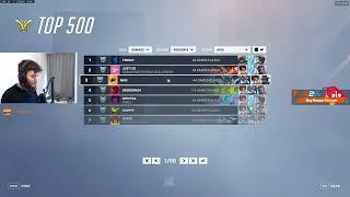 Dafran's reaction to YZNSA getting rank 1 all servers - Overwatch 2