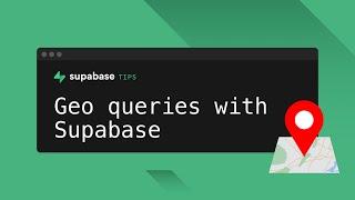 How to perform geographical queries using Supabase and PostGIS