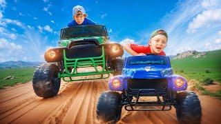 NOOB vs PRO Monster Truck Challenge | Who Will Win?