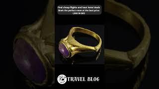 Discovery of a Gold Ring with Amethyst Near Tel Aviv #travel #archaeology #shorts