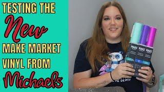 Review of the new Michaels brand Make Market Permanent vinyl for Cricut