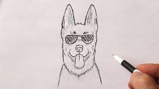 How to draw a dog easy | Simple drawings