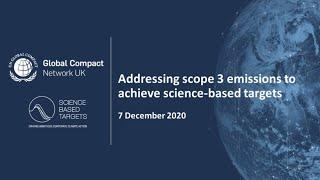 Addressing scope 3 emissions to achieve science-based targets (2020)