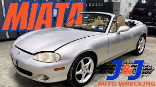 2002 Mazda Miata Part Out: J & J Auto Wrecking Test Video Stock # R2MA348