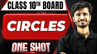 CIRCLES in 1 Shot FULL CHAPTER COVERAGE (Concept+PYQs) || Class 10th Boards