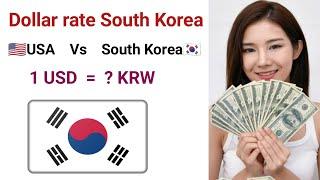 1 Dollar is equal to how many South Korean won | Forex us Dollar in South Korean Won | Dollar to Won