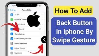 How to Add back Button in iPhone by (Swipe Gesture) | New Update