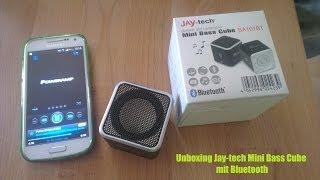 Unboxing Jay-tech Mini Bass Cube mit Bluetooth SA101BT (Deutsch/German)