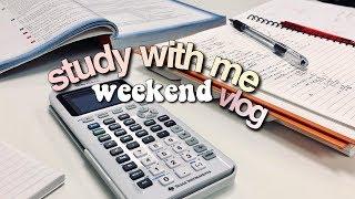 weekend vlog + stressing out about math || revisign