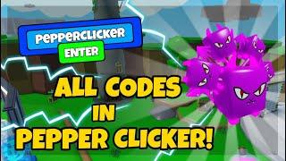 ALL *NEW* CODES IN PEPPER CLICKER 2020! (Codes in description)