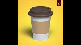 Coffee Cup Mockup Design in Adobe Illustrator