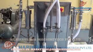 Semi-Automatic Two Head Filling Machine with 100 Liter Shampoo Tank