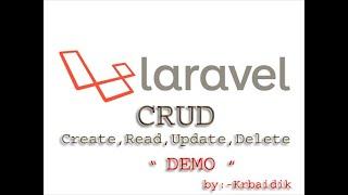 Laravel CRUD Operation | DEMO | In Easy Way