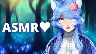 【VTUBER ASMR 3DIO】Your French Wolf Waifu is back to take care of you ! (kisses, ear massage & more)