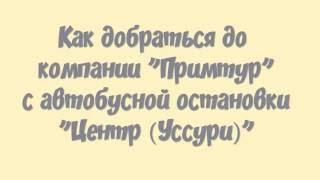 Путь до офиса Примтур с остановки Центр (Уссури)