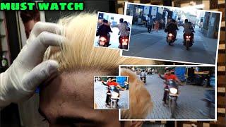 Blonde To ASH Blonde Transformation*FUNNY SCENES*right choice unisex salon (part-2)