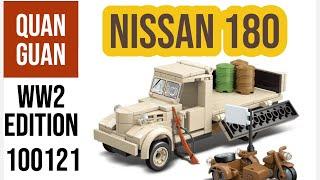 How To Build Nissan 180 WW2 Truck | Lego WWII Truck Quan Guan 100121 Speed Build | Building Blocks