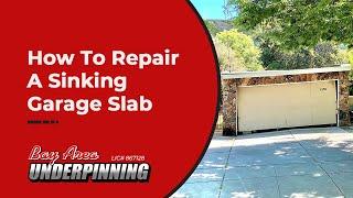 How to Repair A Sinking Garage Slab