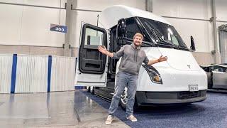 Tesla Semi! My First Look & Ride In This Awesome Electric Truck