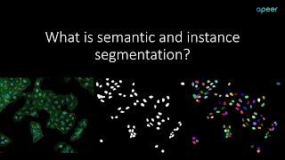 What is semantic and instance segmentation?