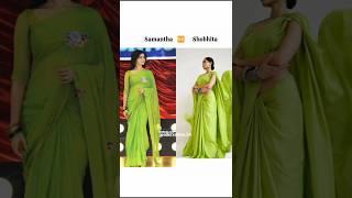 Samantha vs Sobhita Dhulipala #new #traditional #look #youtube #ternding #love #viralvideo #viral