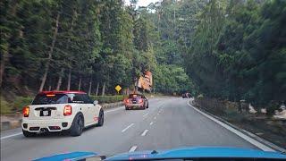 4 Mini Cooper S JCW F56 F55 drive up Genting Highlands in the morning 2024 March