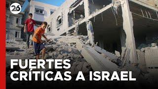 EUROPA | Fuertes críticas a ISRAEL por la "tragedia humana" en GAZA