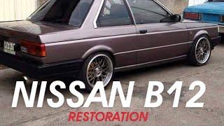 Car Stories : Nissan B12 Car Restoration  on a budget, Car Restoration Video