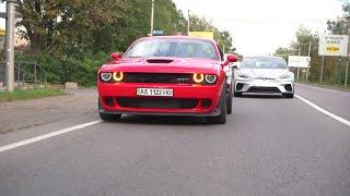 Tesla Model S vs Dodge Challenger Hellcat - петролхэд в гостях у TSK.