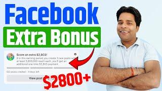 Extra Bonus EarningFacebook Content Monetization Extra Bonus