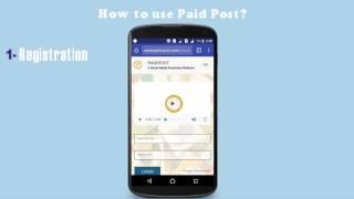 How to use paid post basically