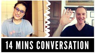 Exciting 14 Mins Video Conversation with my English Tutor from UK at Cambly