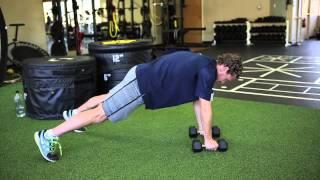 swim strength plank row