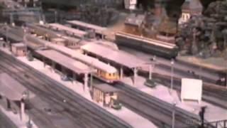 Vintage model railway layout in O scale built in 1928