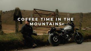 Coffee time in the mountains / Scrambler Ducati / Short film Fujifilm XT5