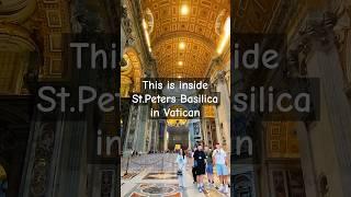 The breathtaking biggest church in the world: Walking Tour in Vatican part 1 #vaticancity #basilica