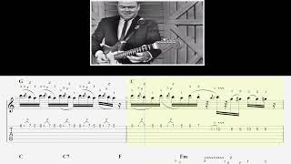 (scrolling) TAB - Roy Clark - "12th Street Rag" - vintage instrumental