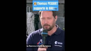 ‍ Thomas PESQUET supporte le #HAC !   #foot