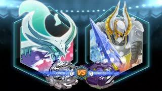 Beyblade burst app~Lui vs Unknown blader (Luinor L2 vs Odax O2)