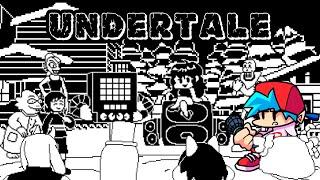 Friday Night Funkin' - VS UNDERTALE[DEMO]  | CUTSCENES (FNF Mod Hard)