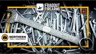 Turned a Giant Tool into a Work of Art | 40 hours In the Laser Engraver | Fragout Design Studios