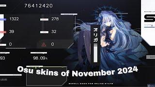 New osu! skins of the month [November 2024]