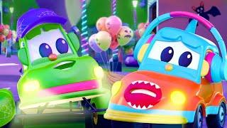 Monster in the Dark Halloween Fun Song & Vehicle Video for Kids