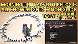 +10 Max Energy TOTAL, Morning Light Adventure Log 9 (IX) Knowledge Location Guide Black Desert BDO