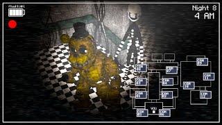 FNAF 2 in REAL TIME ll Golden Freddy vs Gray Puppet SFM Animation (fanmade)