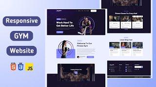 Building a Professional Gym Website from Scratch with HTML, CSS, and JS ‍️
