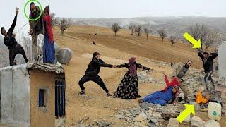 Tat on the Hilltop 4: Hassan's Nomadic Family Races to Finish Their Goat Barn Roof