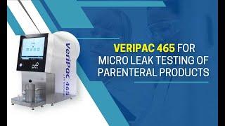 VeriPac 465 for Micro Leak Testing of Parenteral Products